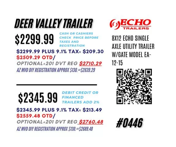 new Utility Trailers Echo  for sale, in Phoenix, AZ Thumbnail 3