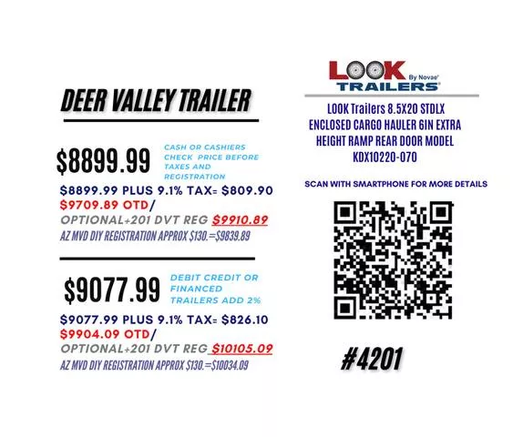 new Cargo (Enclosed) Trailers Look Trailers  for sale, in Phoenix, AZ Thumbnail 2