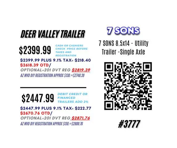 new Utility Trailers 7 Sons  for sale, in Phoenix, AZ Thumbnail 3