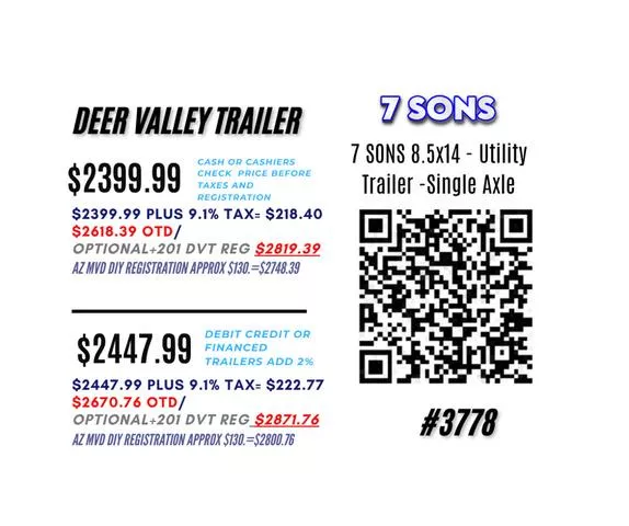 new Utility Trailers 7 Sons  for sale, in Phoenix, AZ Thumbnail 3