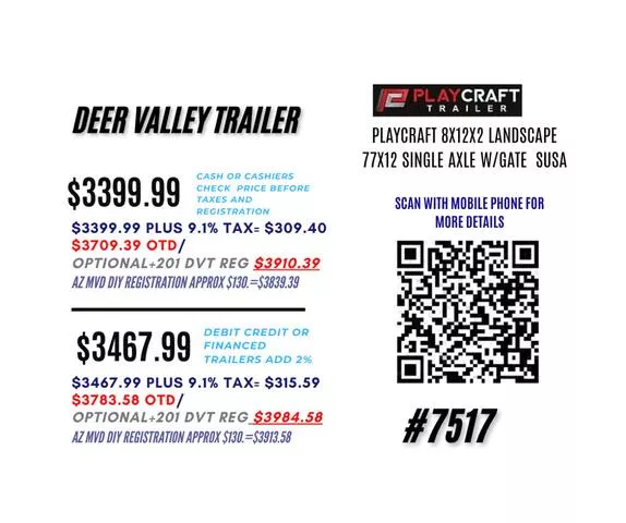 new Equipment / Flatbed Trailers PlayCraft Trailers  for sale, in Phoenix, AZ Thumbnail 3
