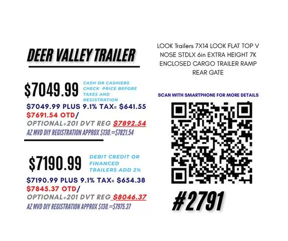 new Cargo (Enclosed) Trailers Look Trailers  for sale, in Phoenix, AZ Thumbnail 10