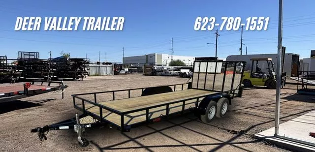 2026 Echo Trailer ECHO UTILITY TRAILER 8.5X18 TANDEM AXLE WITH GATE MODEL EA-18-15T
