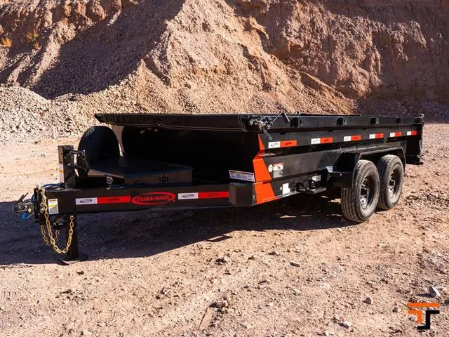 2025 Dura-Haul 7X14 14K LOW PROFILE EASY LOAD DUMP TRAILER Model DRL-2S7X14-7K