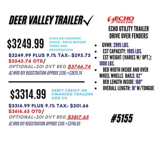 new Utility Trailers Echo Trailers  for sale, in Phoenix, AZ Thumbnail 6