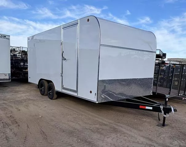 2025 One Stop 8.5X18 ENCLOSED TRAILER - 7K - Ramp Rear Door - RV Side Door