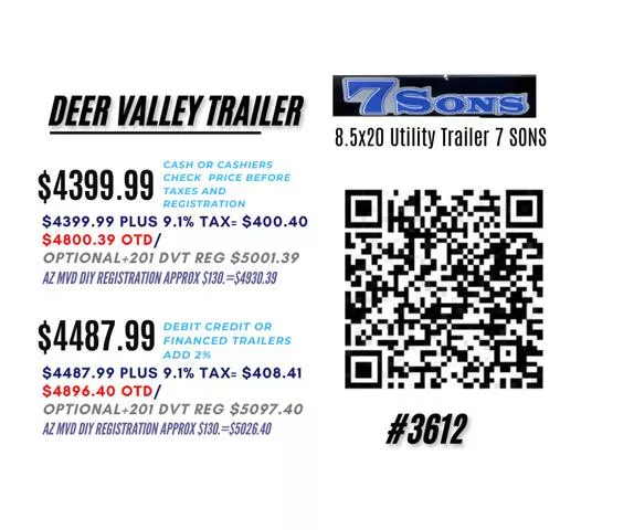 new Utility Trailers 7 Sons  for sale, in Phoenix, AZ Thumbnail 2