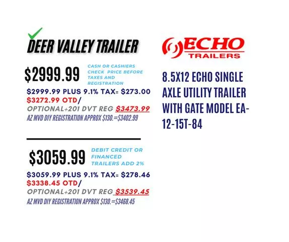 new Utility Trailers Echo Trailers  for sale, in Phoenix, AZ Thumbnail 2