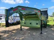 2026 Rawmaxx Trailers | 7x14x3 | LPX GN Dump | 2-7K Axles| Green |  