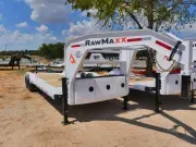 2027 Rawmaxx Trailers  | 8.5x24 | GN GTX Tilt Deck | 2-10k | White | Tilt 