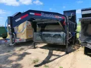 2025 Rawmaxx Trailers | 7x14x4 | LPX GN Dump | 2-7k Axles | Black | 