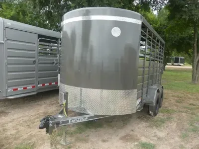 2026 East Texas Trailers | 80x14 | BP Livestock | 2-3.5k Axles | Grey |