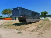 2026 T-Rex Trailers | 8.5X32 | Enclosed Cargo | 2-8K Axles | Black W/ Blackout | Barn Door  