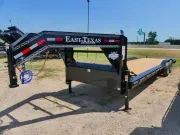 2027 East Texas Trailers | 8.5X28 | GN Equipment Hauler | 2-7K Axles | Black | Slide In Ramps 