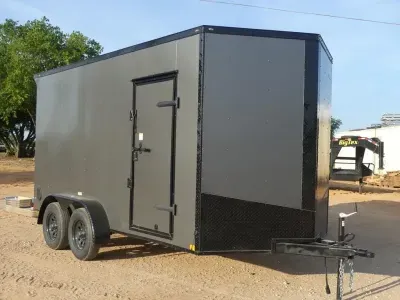 2026 T-Rex Trailers | 7X14 | Enclosed Cargo | 2-35K Axles | Charcoal | 