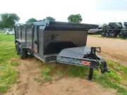 2026 Rawmaxx Trailers | 7x16x4 | LPX Dump | 2-7k Axles | Black | 3 Way Gate | Ramps 