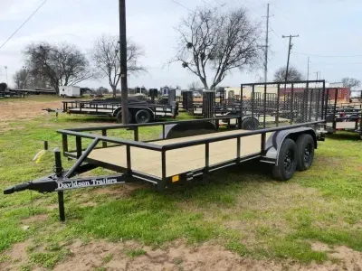 2026 Davidson Trailers | 83x16 Utility | 2-35k axles | Black | Ramp gate