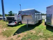 2023 GR Trailers  | 6.8x20 | GN Livestock | 2-7k Axles | silver | Butterfly gates 