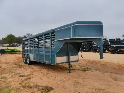 2024 Calico Trailers | 6x20 | GN Livestock | 2-6k Axles | Blue |