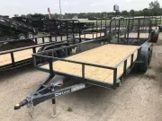 2022 Delco Trailers | 7x16 | Utility | 2-3.5k Axles | Lay N Ramp | Gra 