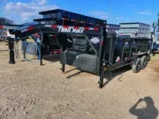 2026 Trailmaxx Trailers | 7X16x3 |  GN Dump | 2-7K Axles | Black | 3 Way G 