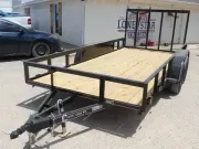 2024 Coffee Creek Trailers | 6.5x14 | Utility Angletop | 2-3.5k Axles | Black 