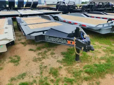 2026 Rawmaxx Trailers | 8.5x24| GTX Tilt | 2-10k axles | Midnight Black