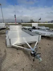 2027 Aluma | 8115 Utility | 2-3.5k axles | Side Load ramps | bi-fold gate 