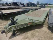 2026 Rawmaxx Trailers | 8.5x24 | GTX Tilt | 2-8k axles | Army Green 
