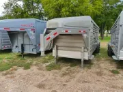 2027 GR Trailers  | 6.8x24 | GN Livestock | 2-7k Axles | Sand | Swing Slider Rear  
