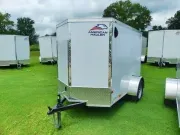 2027 American Hauler | 5x8 | Enclosed Cargo | 1-35k axles | white | Rear swing Door 