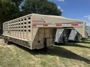 2027 Eagle X Trailers | 7x24| GN Livestock | 2-8k Axles | Tan |  