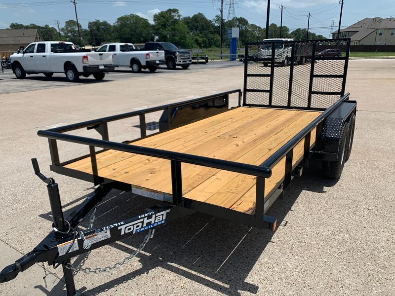 2023 TOP HAT 14X77 ECONOMY PIPE TOP 6K Pasadena Trailer Flatbed