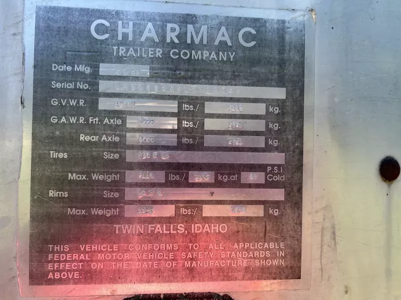 1998 Charmac Trailers 3 horse slant with tack room Horse Trailers