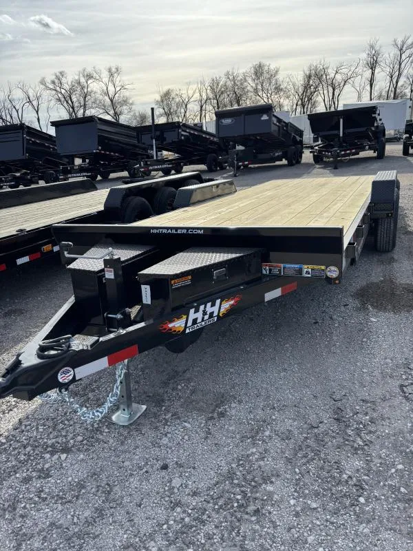2026 H and H Trailer 82x20 Electric Tilt Speed Loader Car Hauler Trailer  10K