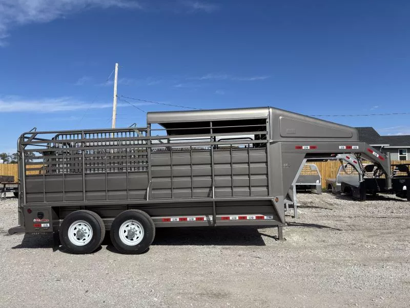 2026 GR Trailers 6.8' x 16' Gooseneck Tandem Axle Stock Trailer (STH6816W14LNR) Stock / Stock Combo Trailer