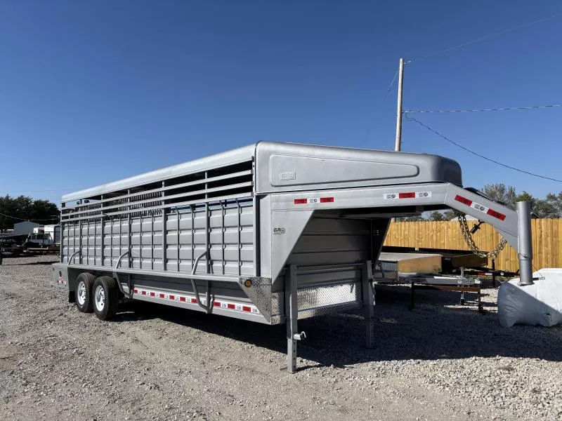 2026 GR Trailers 6.8' x 24' Gooseneck Tandem Axle Trailer (STH6824W14LNR) Stock / Stock Combo Trailer