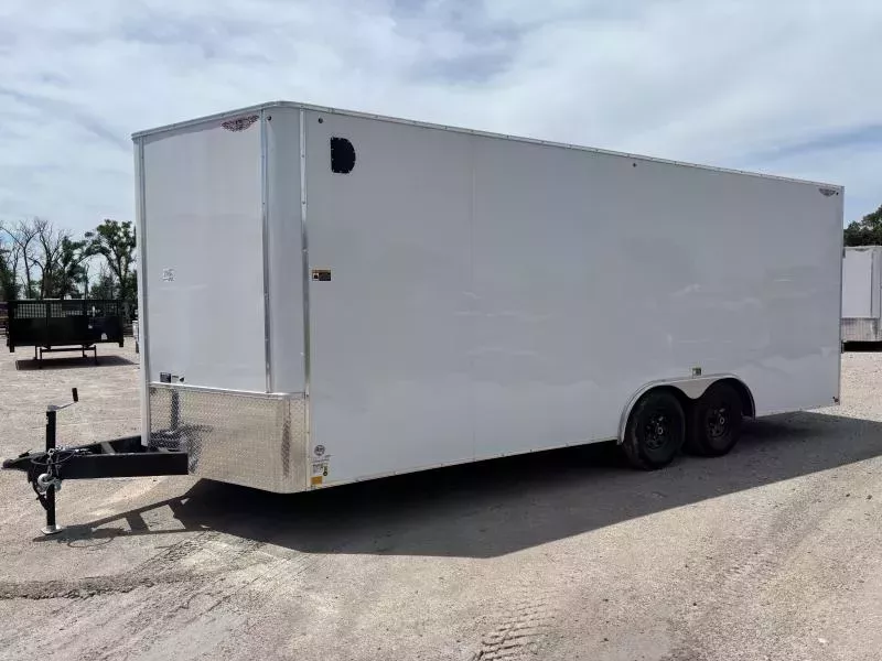 2025 H and H Trailer 8.5x20 HH Series Flat Top V-Nose Enclosed Car Hauler Trailer  10K