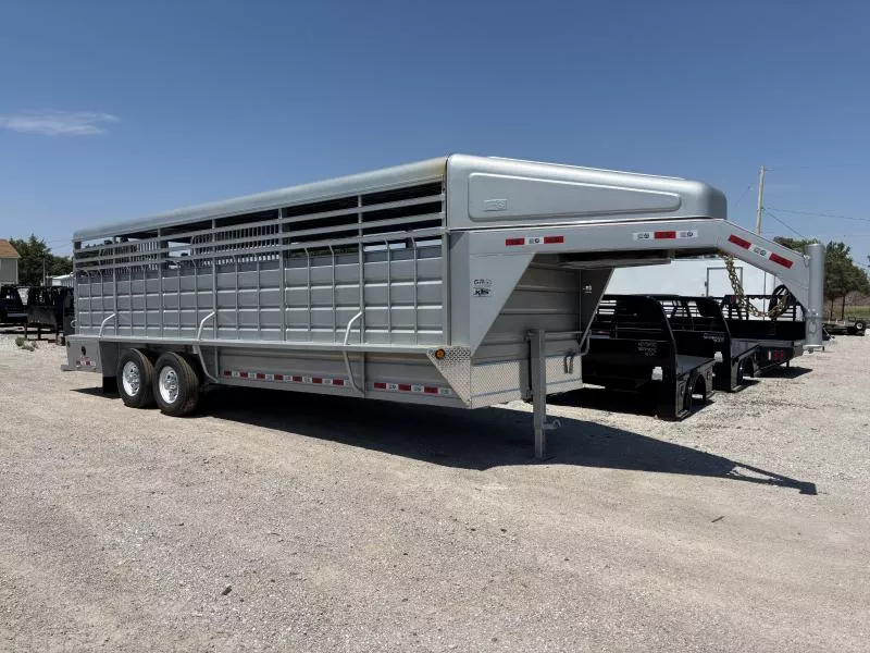 2025 GR Trailers 6.8' x 24' Gooseneck Tandem Axle Stock Trailer (STH6824W14LNR) Stock / Stock Combo Trailer