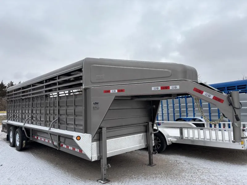 2026 GR Trailers 6.8' x 24' Gooseneck Tandem Axle Stock Trailer (STH6824W14LNR) Stock / Stock Combo Trailer