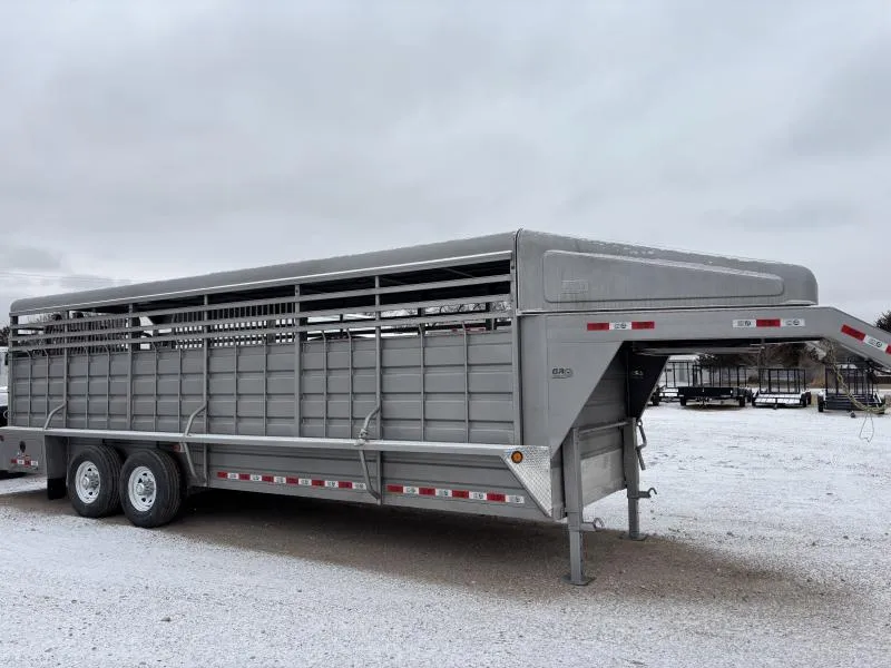 2026 GR Trailers 6.8' x 24' Gooseneck Tandem Axle Stock Trailer (STH6824W14LNR) Stock / Stock Combo Trailer