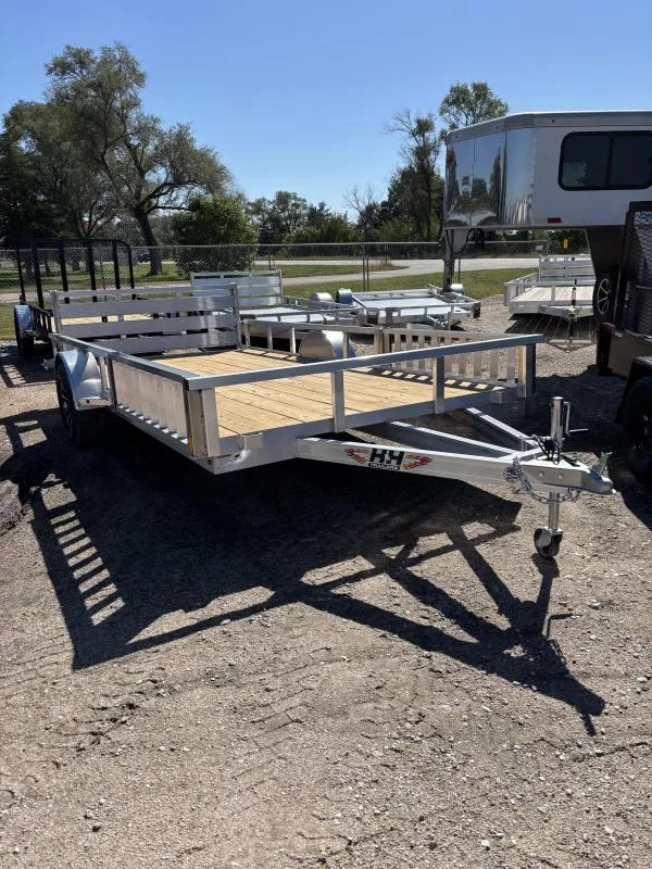 2026 H and H Trailer 82x14 Aluminum ATV Trailer  3K Idler