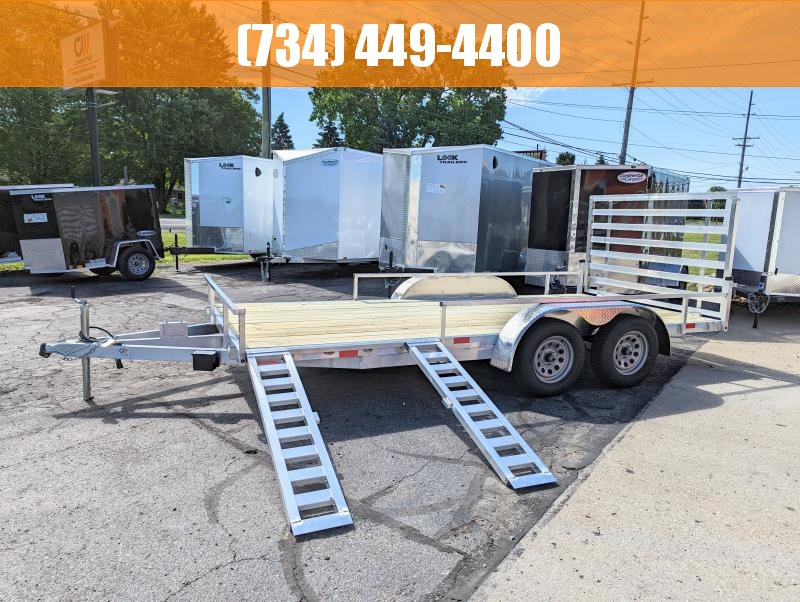 2023 7x16 Tandem Aluminum Utility Trailer w Side Ramps 2023 7x16 Tandem Aluminum Utility Trailer w Side Ramps