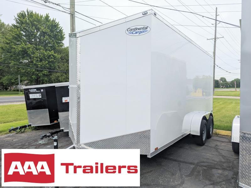2023 Continental Cargo 7x16 Aluminum V Nose Enclosed Cargo Trailer 83" Rear Door Opening 2023 Continental Cargo 7x16 Aluminum V Nose Enclosed Cargo Trailer 83" Rear Door Opening
