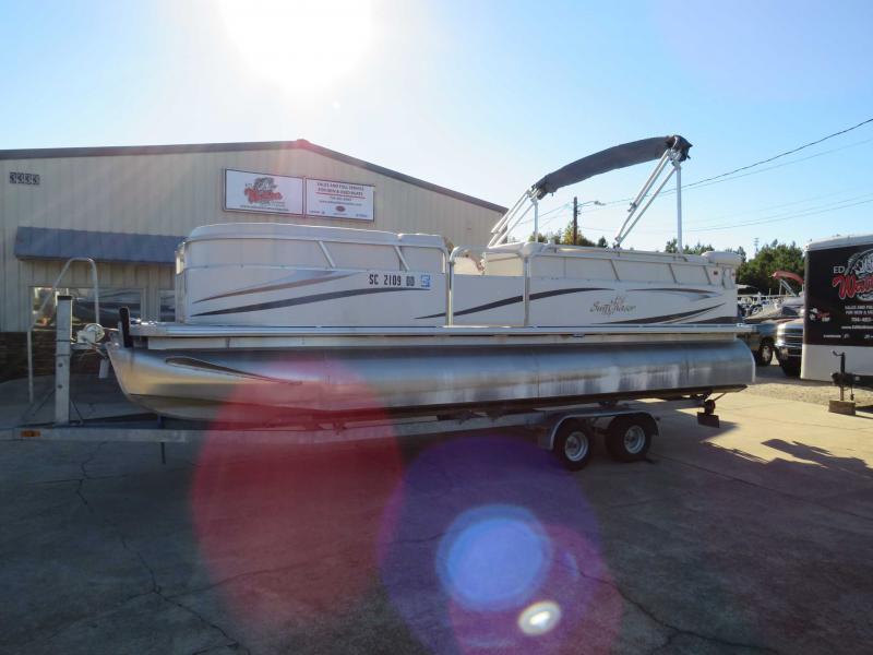2008 Sunchaser Smoker 8522DR Pontoon Boat Ed Watkins Marine Pontoon