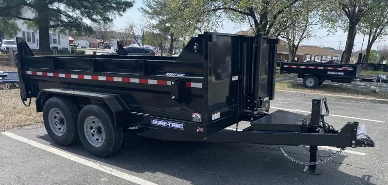 2025 Sure-Trac 82 IN x 12 HD Low Profile Dump Trailer  14K Telescopic