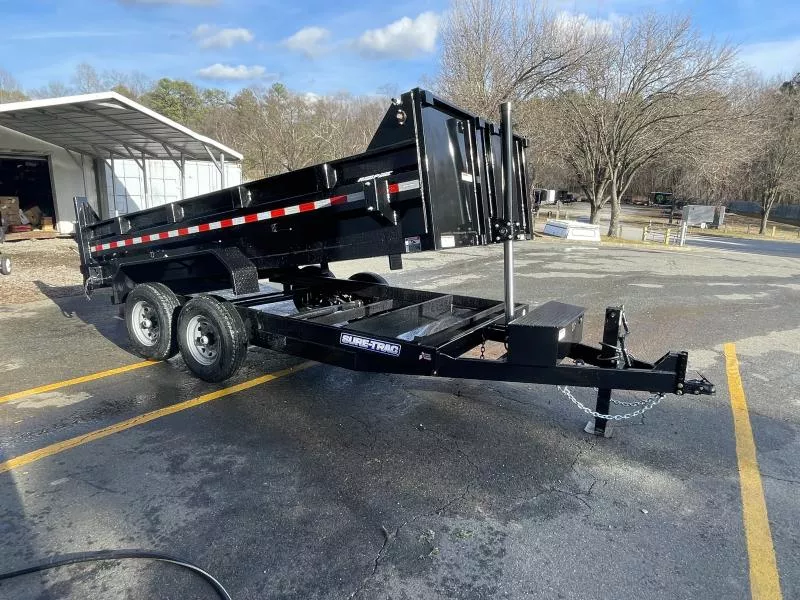 2025 Sure-Trac 82 IN x 14 HD Low Profile Dump Trailer  14K Telescopic