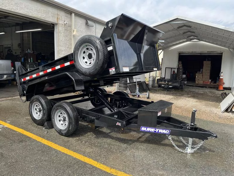 2025 Sure-Trac 6 x 12 SD Low Profile Dump Trailer  10K Single Ram
