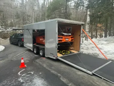 2022 ATC 8.5x20 Raven Aluminum 10K Car Hauler w/Escape Door
