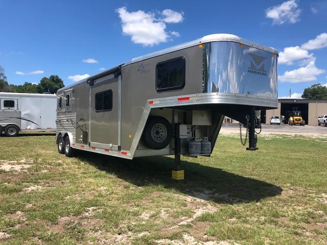 2015 Merhow Trailers 8' wide 2 horse w/9' lq and slide Horse Trailer 2015 Merhow Trailers 8' wide 2 horse w/9' lq and slide Horse Trailer